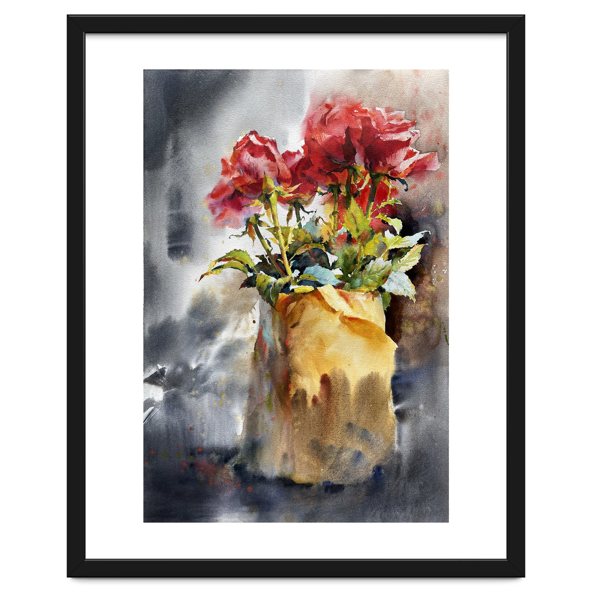 Bouquet of red roses