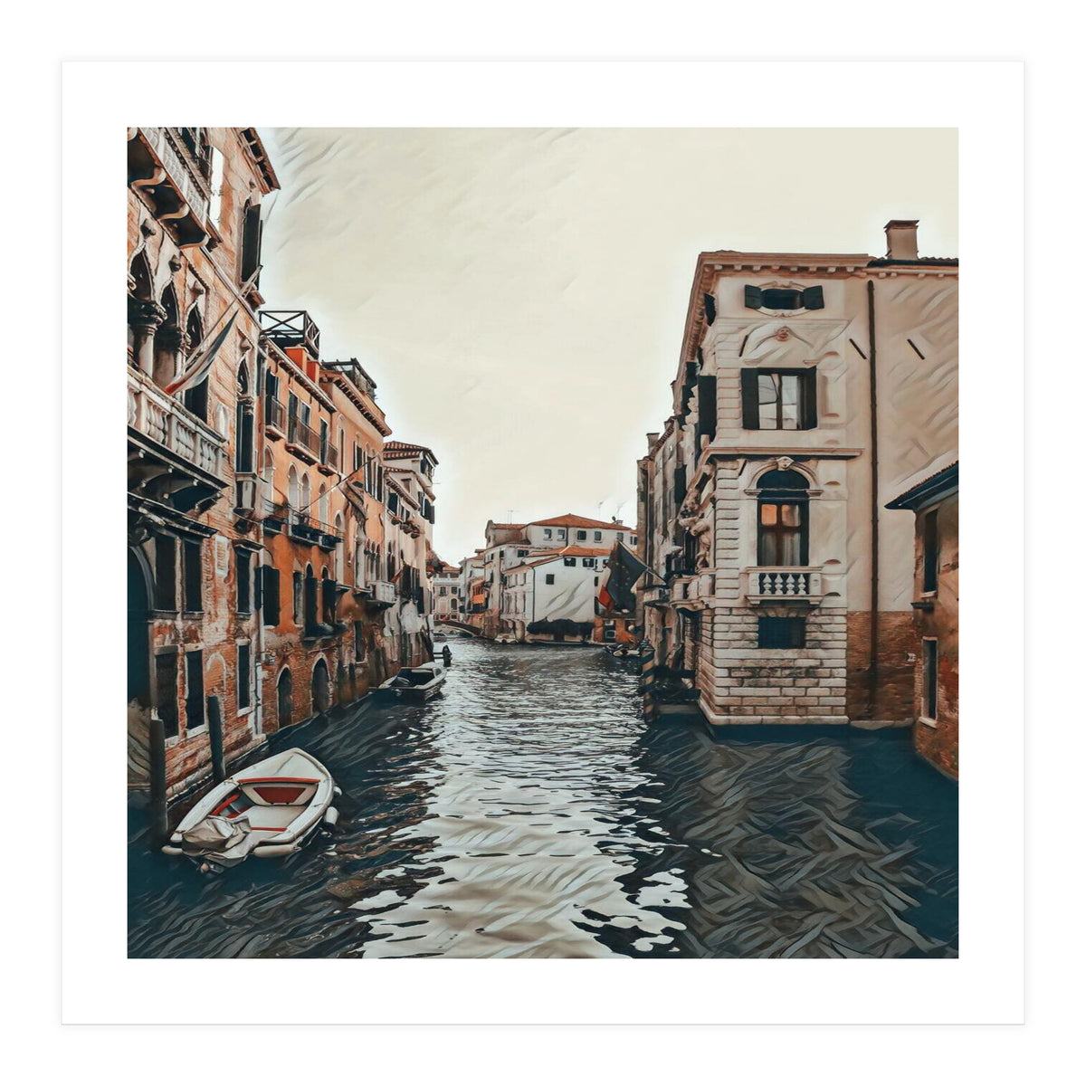 Water Way In Venice (Print Only)