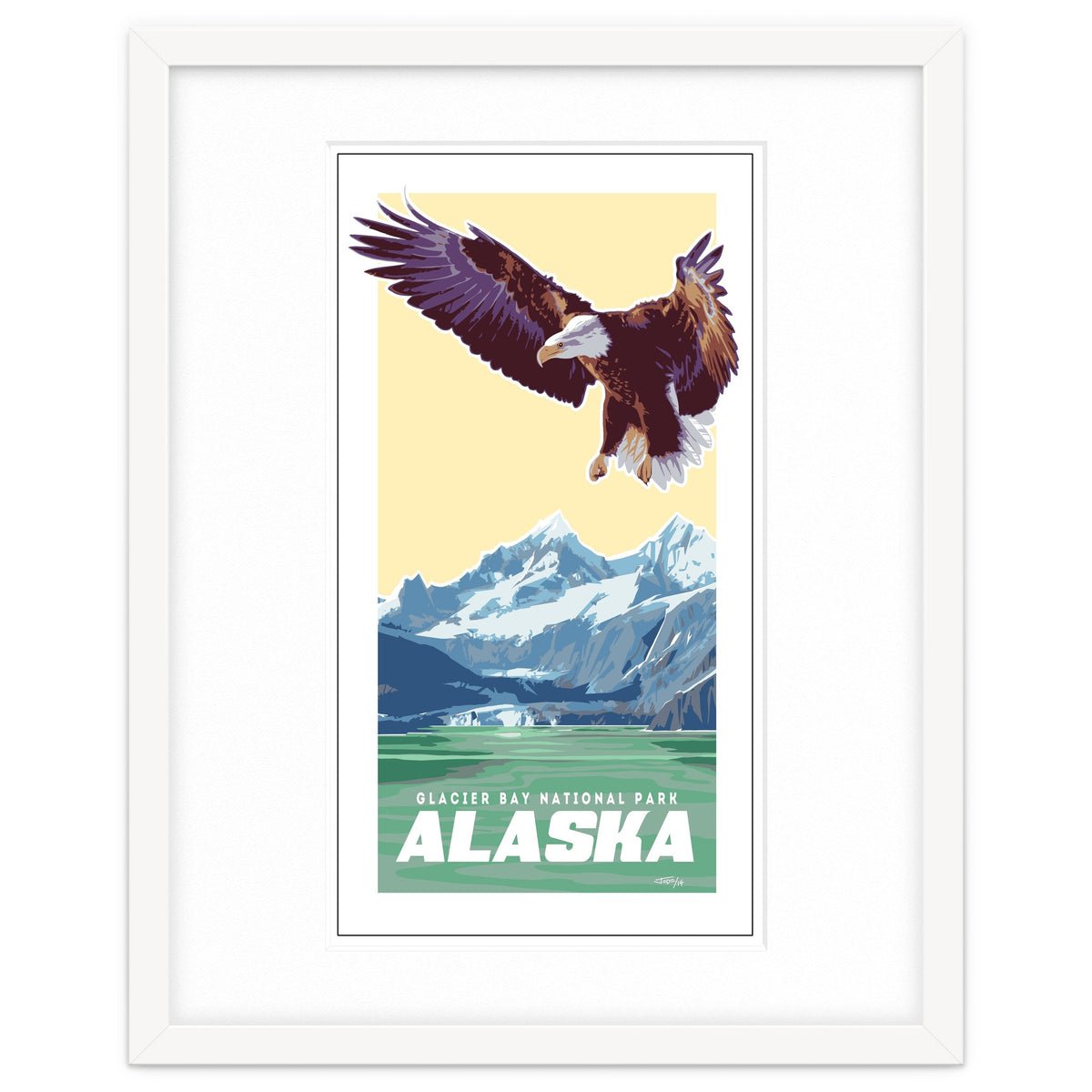 Alaskan Eagle Poster