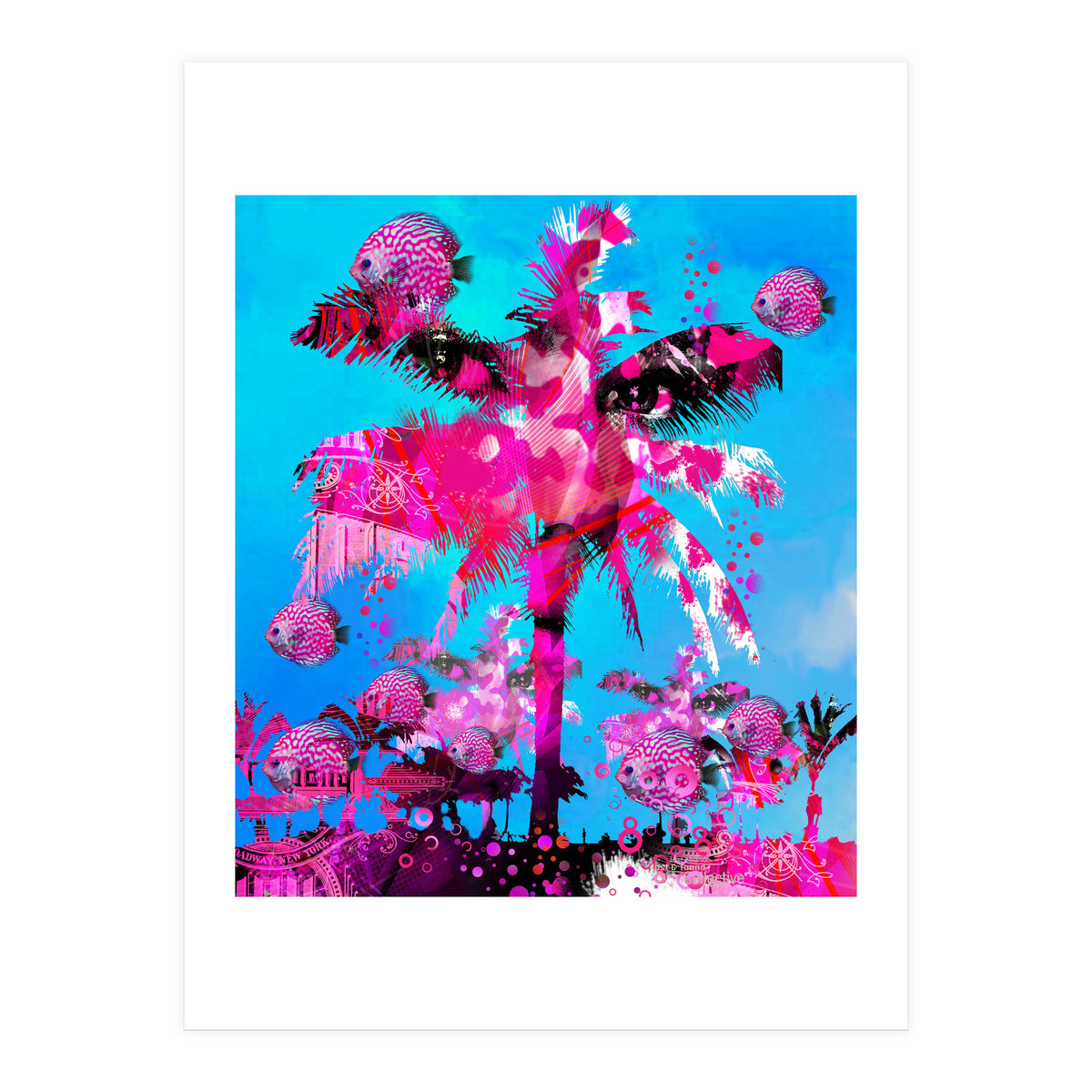 Pink Palm (Print Only)