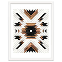 Urban Tribal Pattern No.5 - Aztec - Concrete and Wood