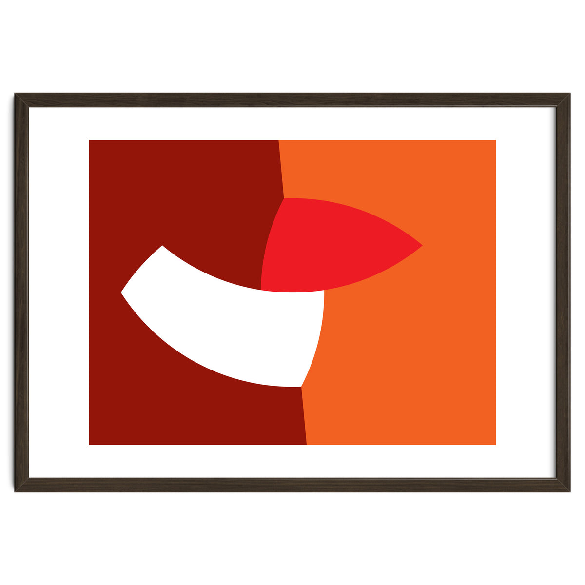 Geometric Shapes No. 66 - orange & reds