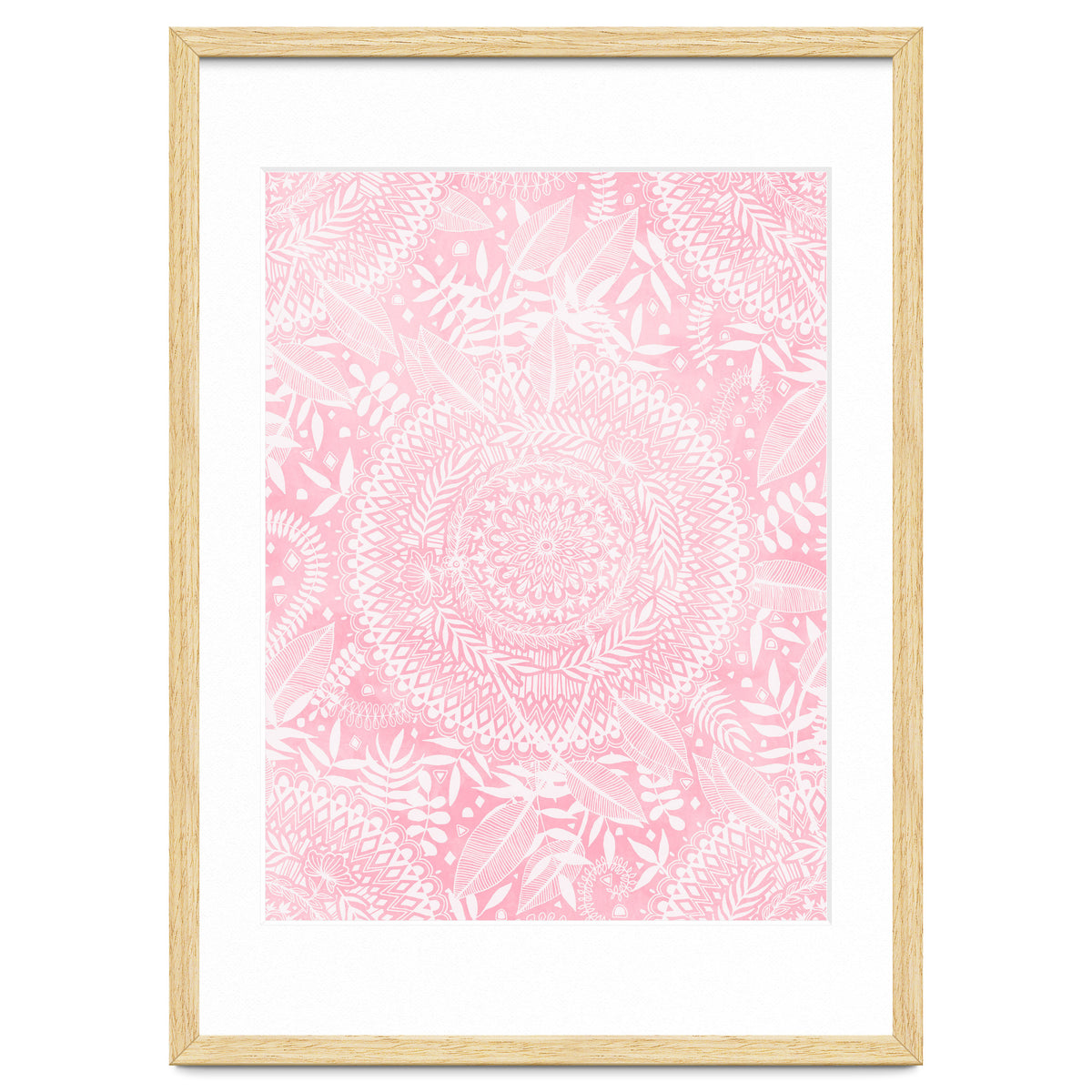 Medallion Pattern in Blush Pink