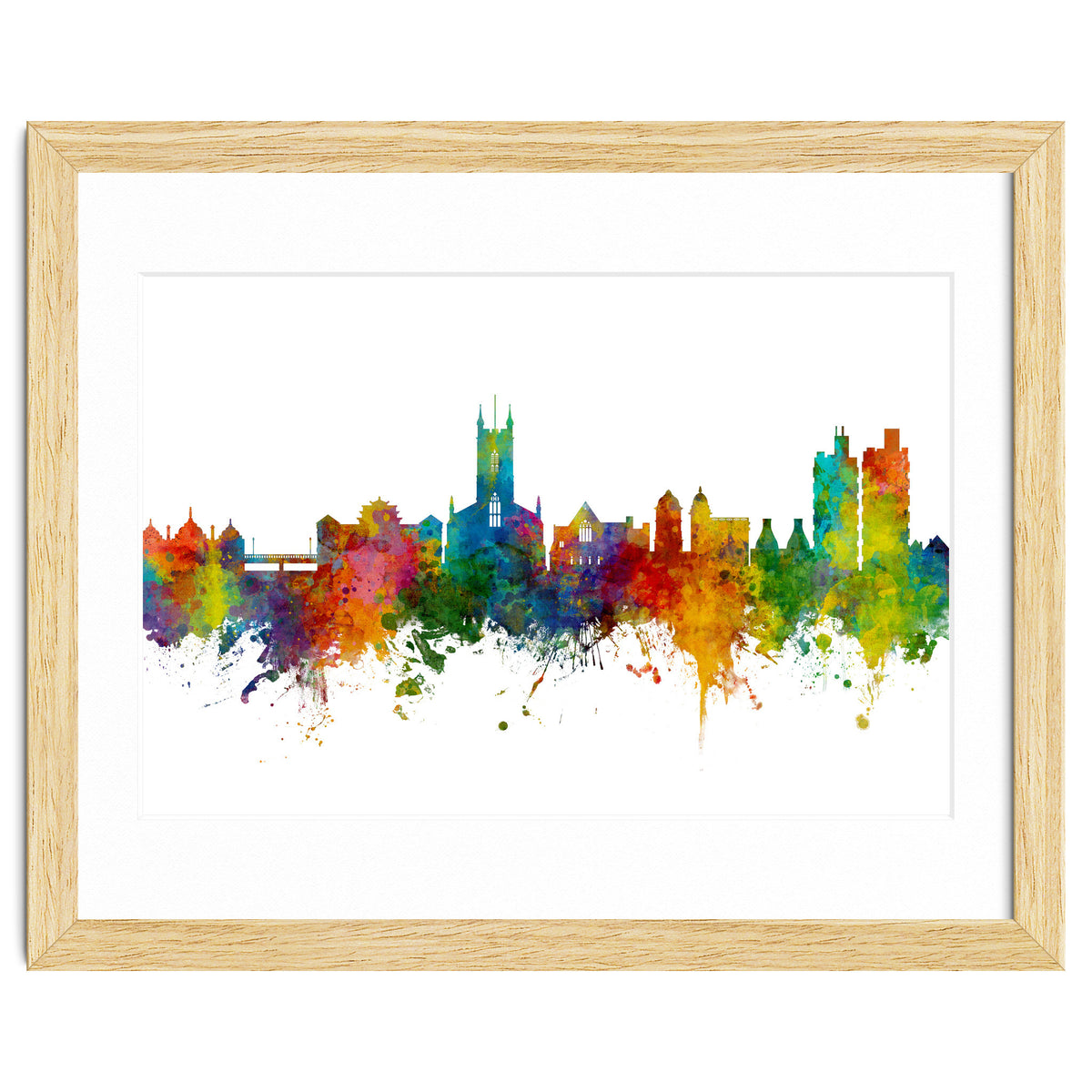 Stoke-on-Trent England Skyline