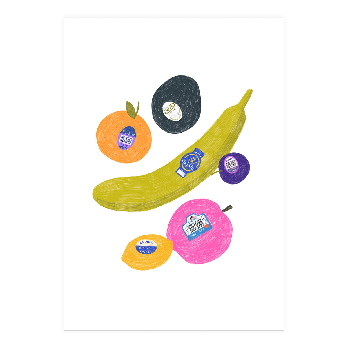 Fruit Stickers (Print Only)