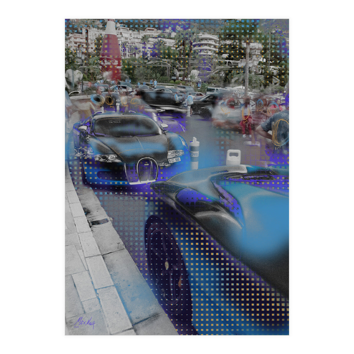 August ’22 — Blue Bugatti, Monaco (Print Only)