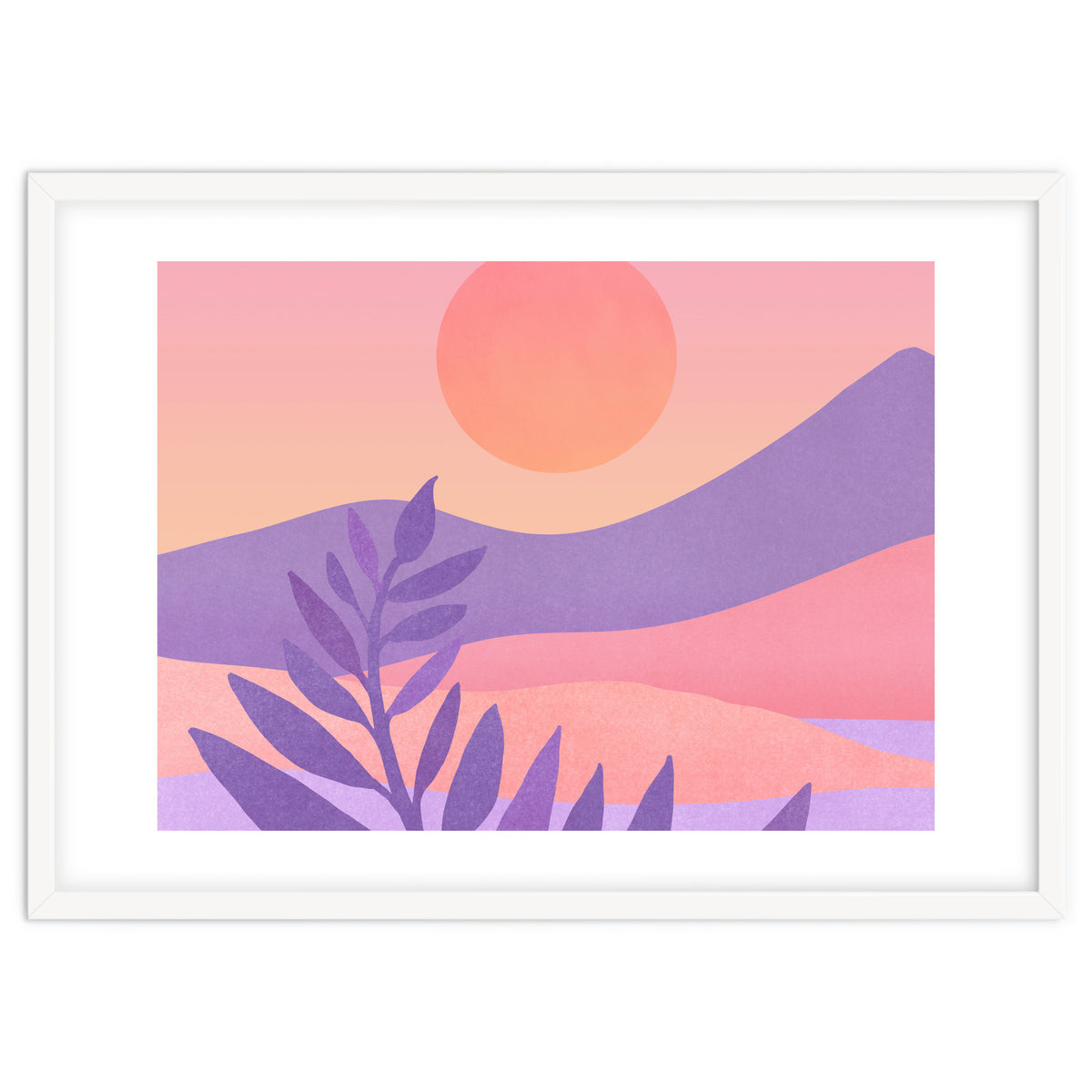 Oasis Sunset Landscape