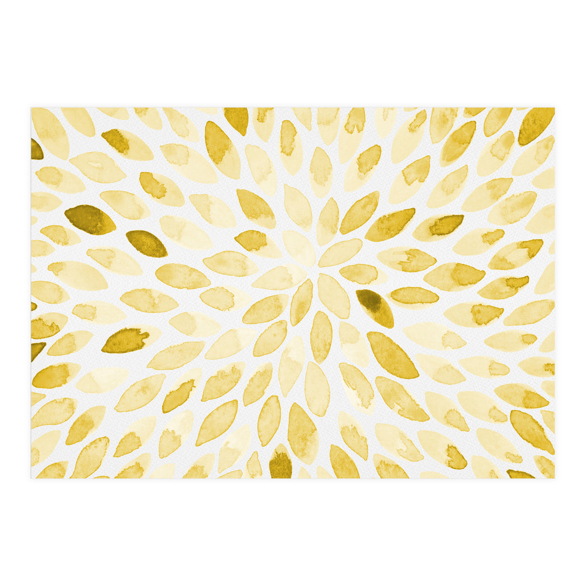Watercolor Burst Yellow (Print Only)
