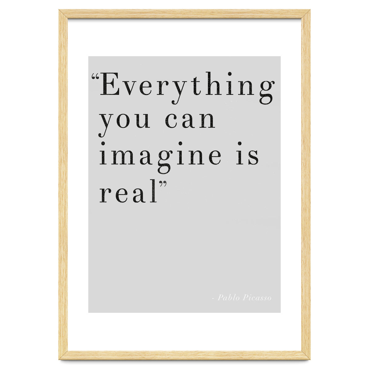 Everything You Can Imagine By Picasso, Grey