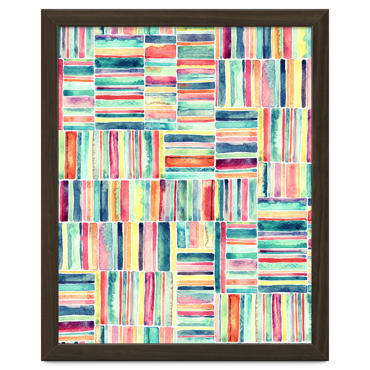 Retro Beach Chair Pastel Watercolor Stripes