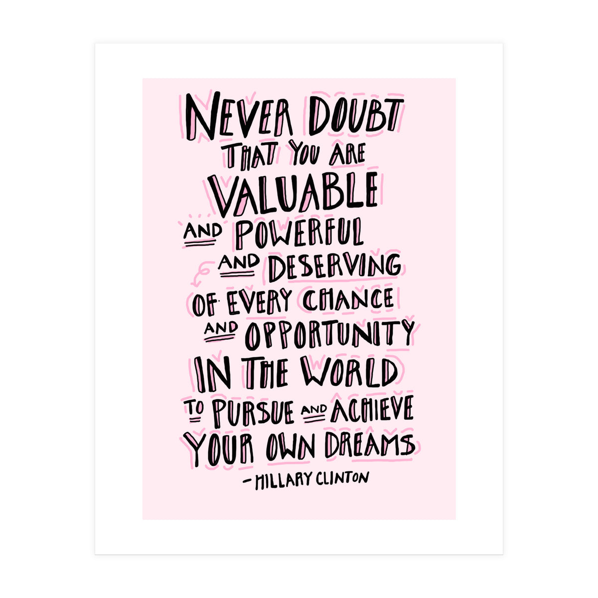 Hillary Clinton  (Print Only)