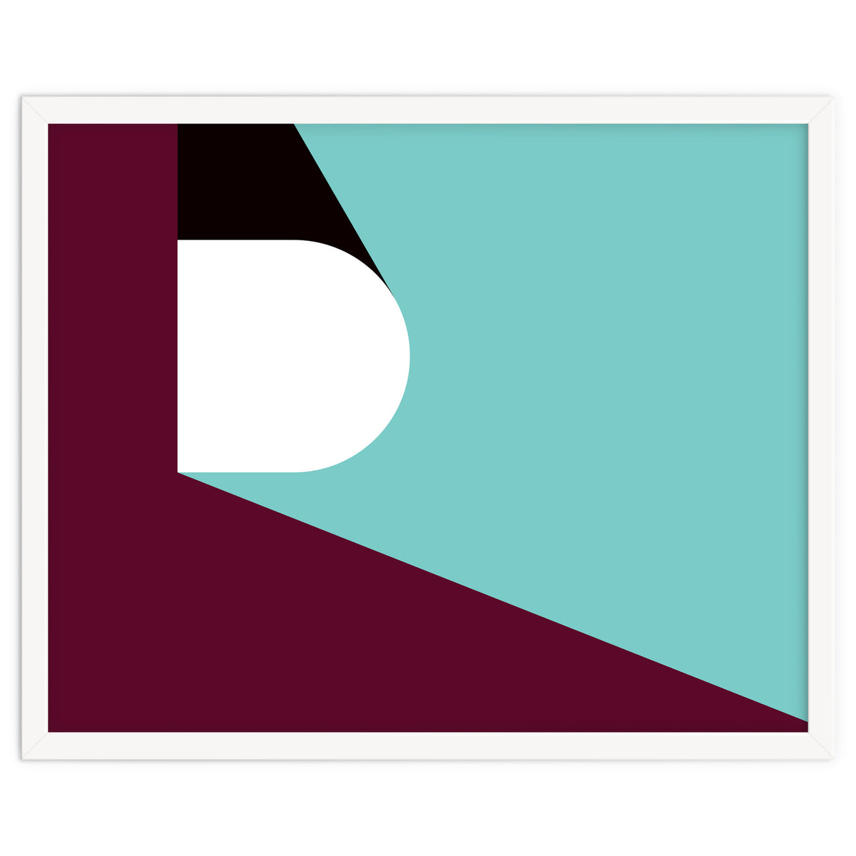 Geometric Shapes No. 82 - purple & teal