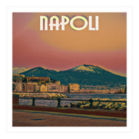 Red Summer Napoli Vesuvio (Print Only)