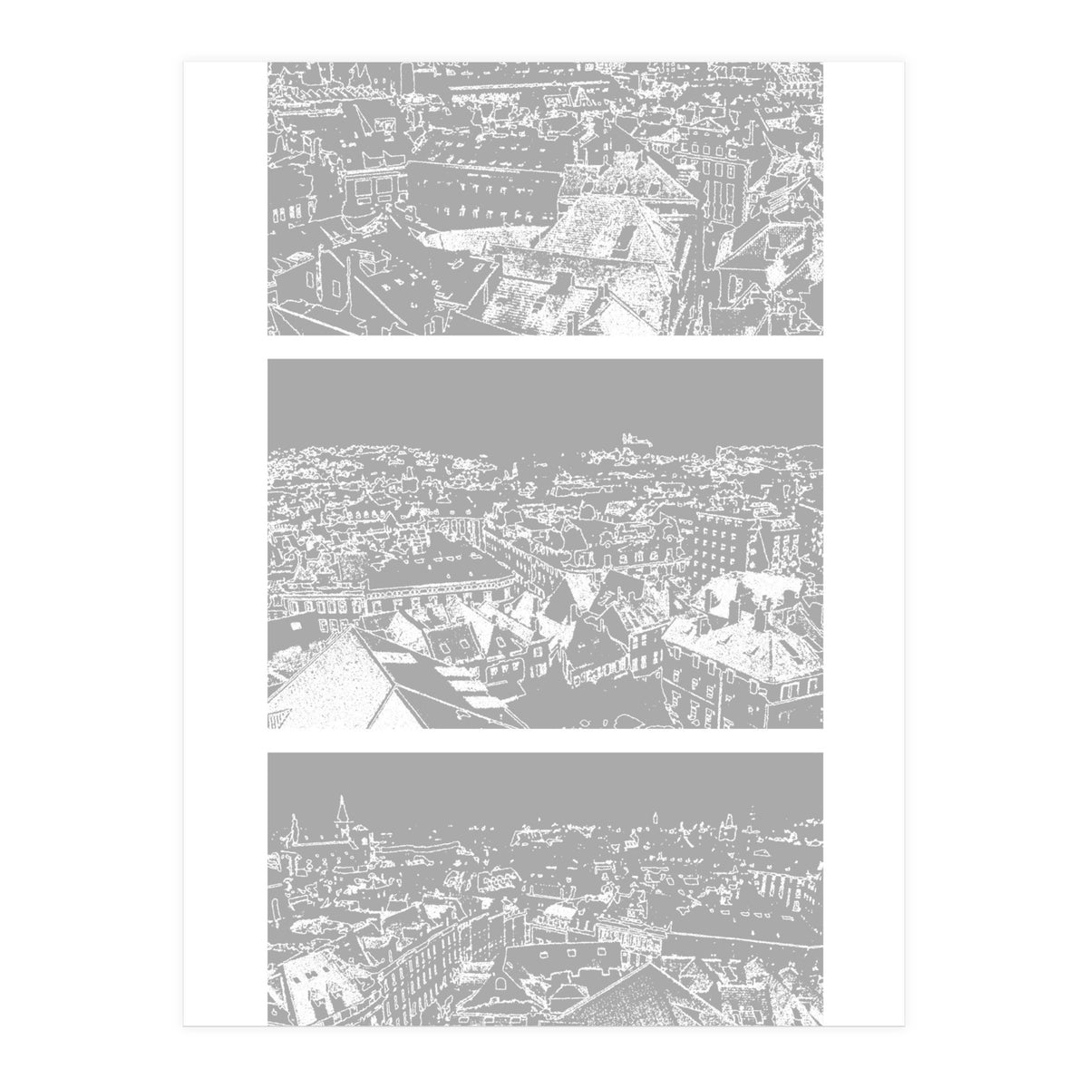 Prague print in grey  (Print Only)