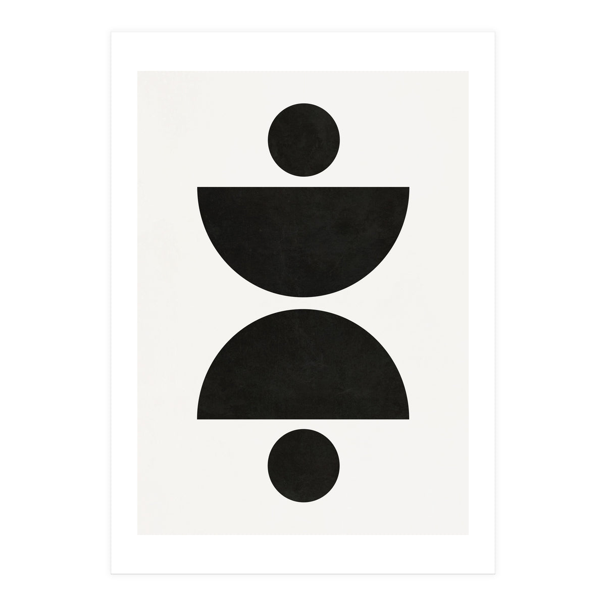 ABSTRACT AND GEOMETRIC SHAPES 02BW (Print Only)