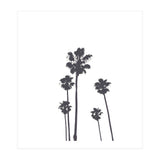 Palms & Sunset-Minimal B&W 2 (Print Only) thumbnail