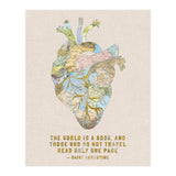 A Traveller's Heart + Quote (Print Only) thumbnail