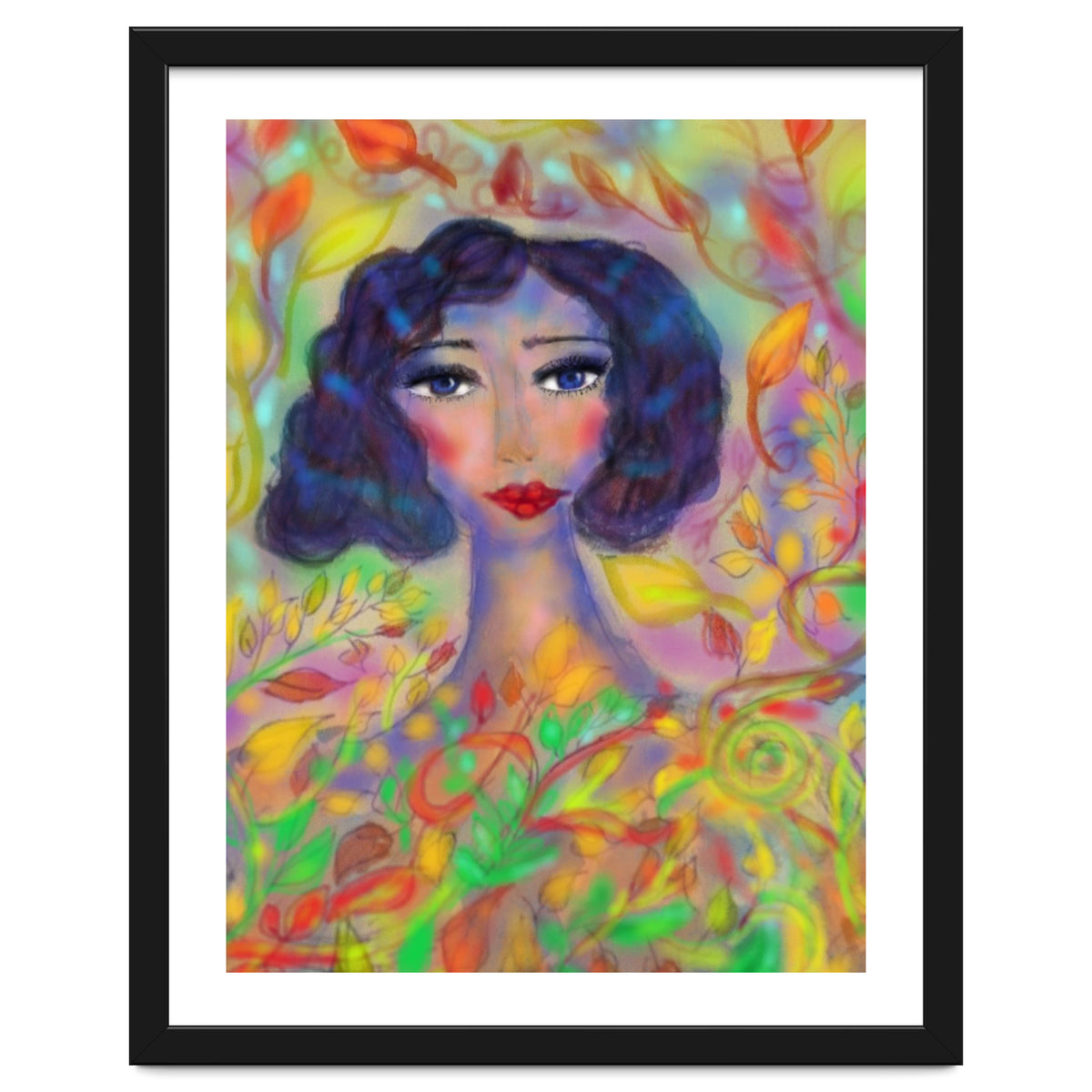 A GIRL IN AN ENCHANTED FOREST