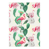 Flamingos, geometric and flowers (Print Only) thumbnail
