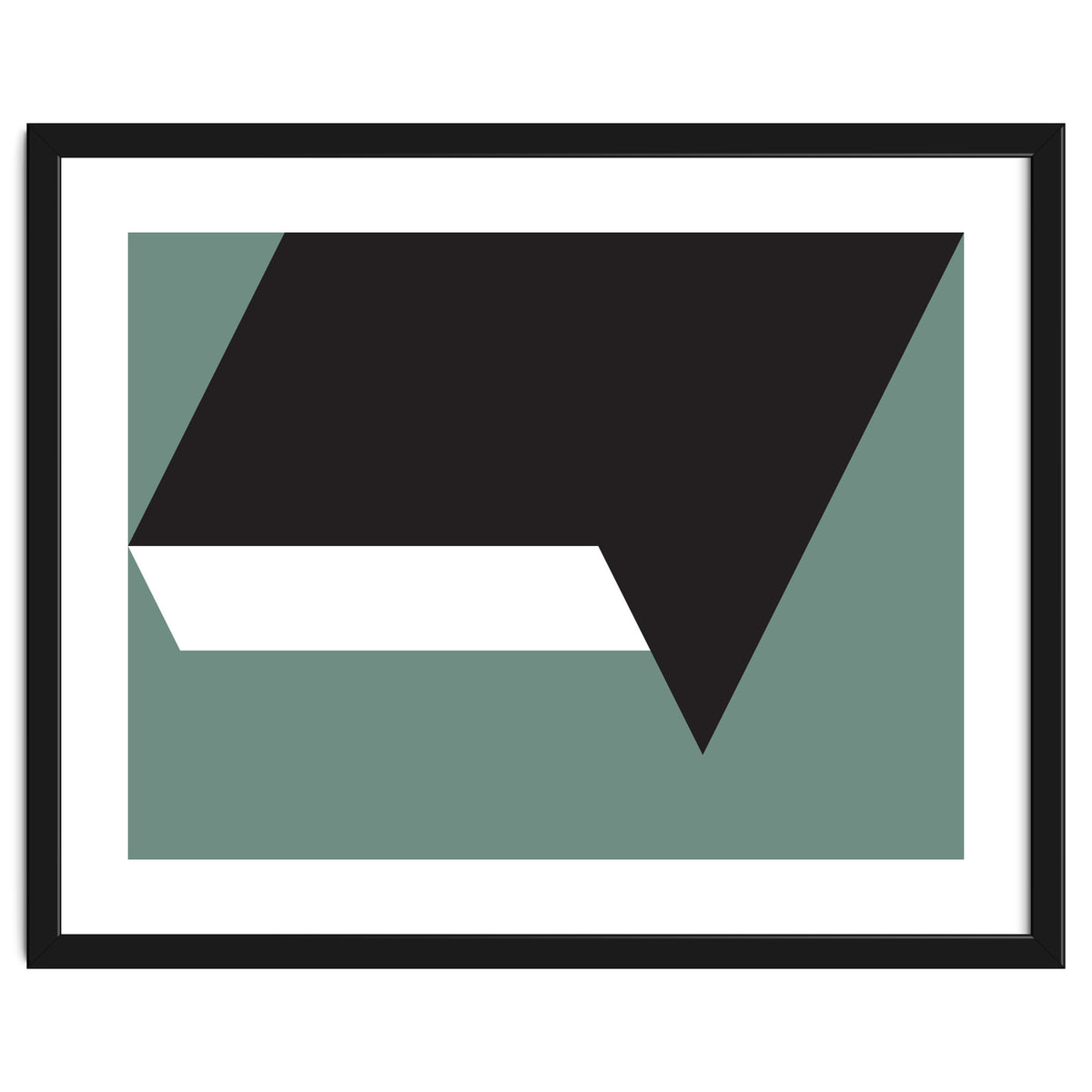 Geometric Shapes No. 85 - black, white & grey