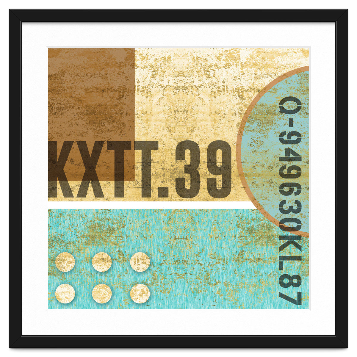 Abstract Industrial Sand And Blue