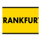 Let`s go to Frankfurt, Germany! Yellow road sign (Print Only) thumbnail