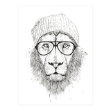 Cool Lion Bw (Print Only) thumbnail