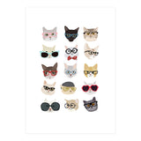 Cats in Glasses (Print Only) thumbnail