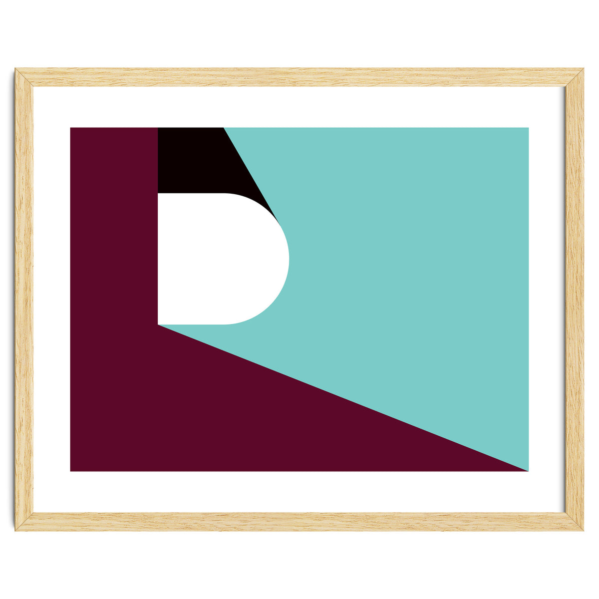 Geometric Shapes No. 82 - purple & teal