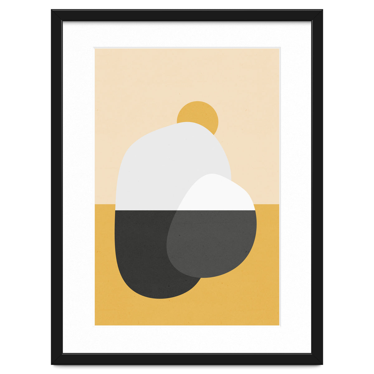 Abstract Boulders - Golden Desert