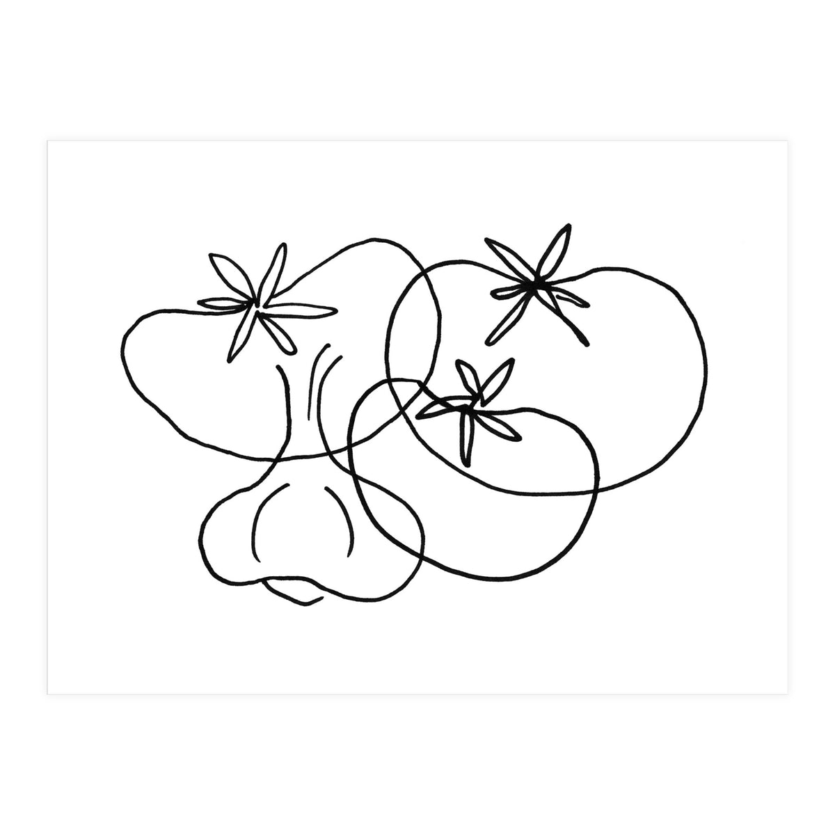 Garlic Tomatoes (Print Only)