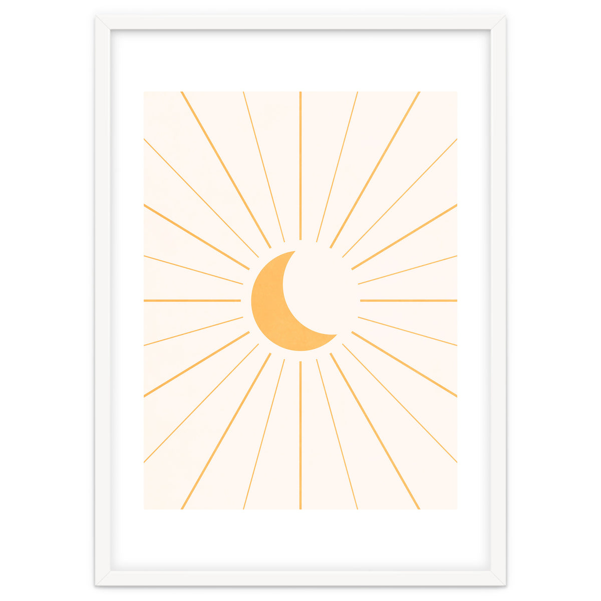 MOON IN LINES - GOLD