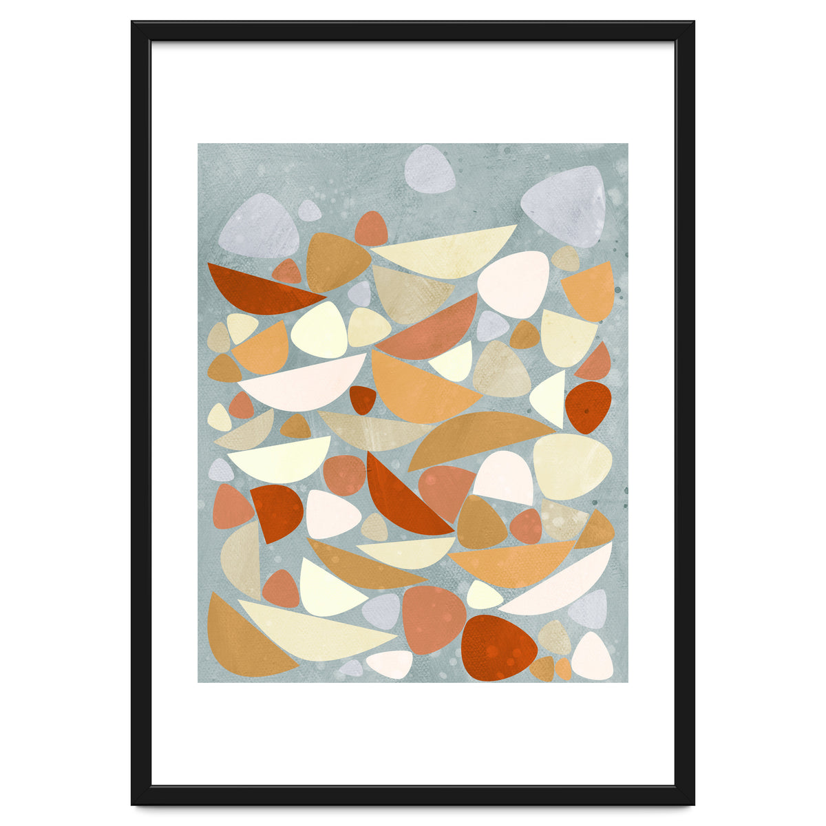 Sea Bed Orange Abstract