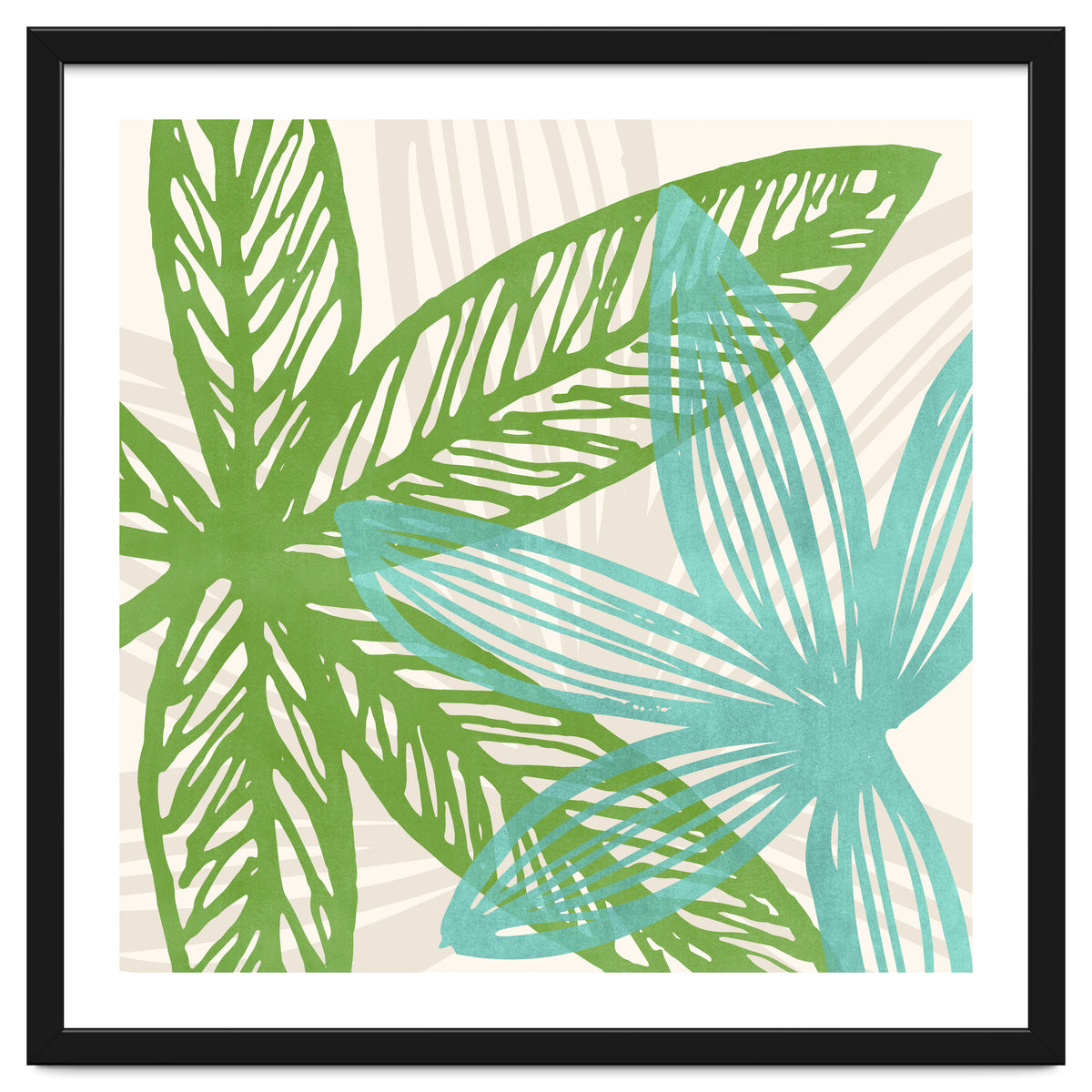 Abstract Coastal Flora