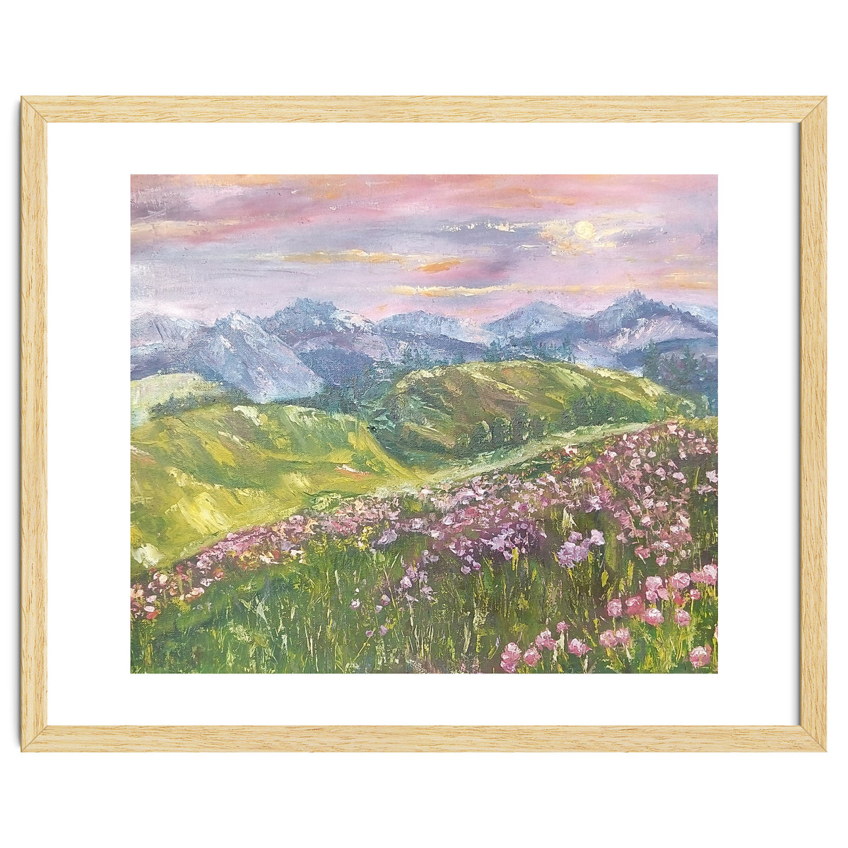 Sunset in the mountains