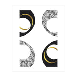 Black & White Abstract No. 7 | gold (Print Only) thumbnail