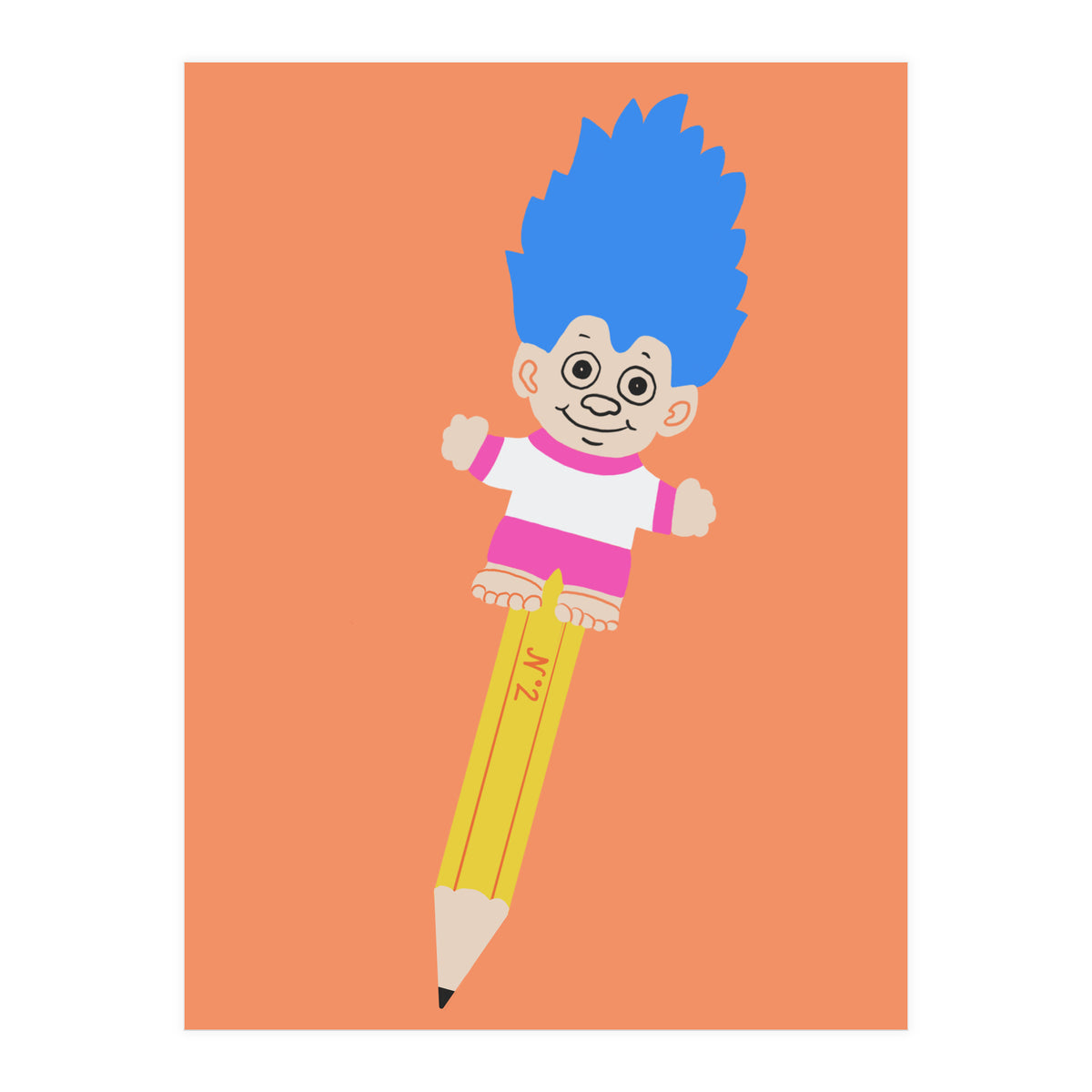 Troll Pencil Topper (Print Only)
