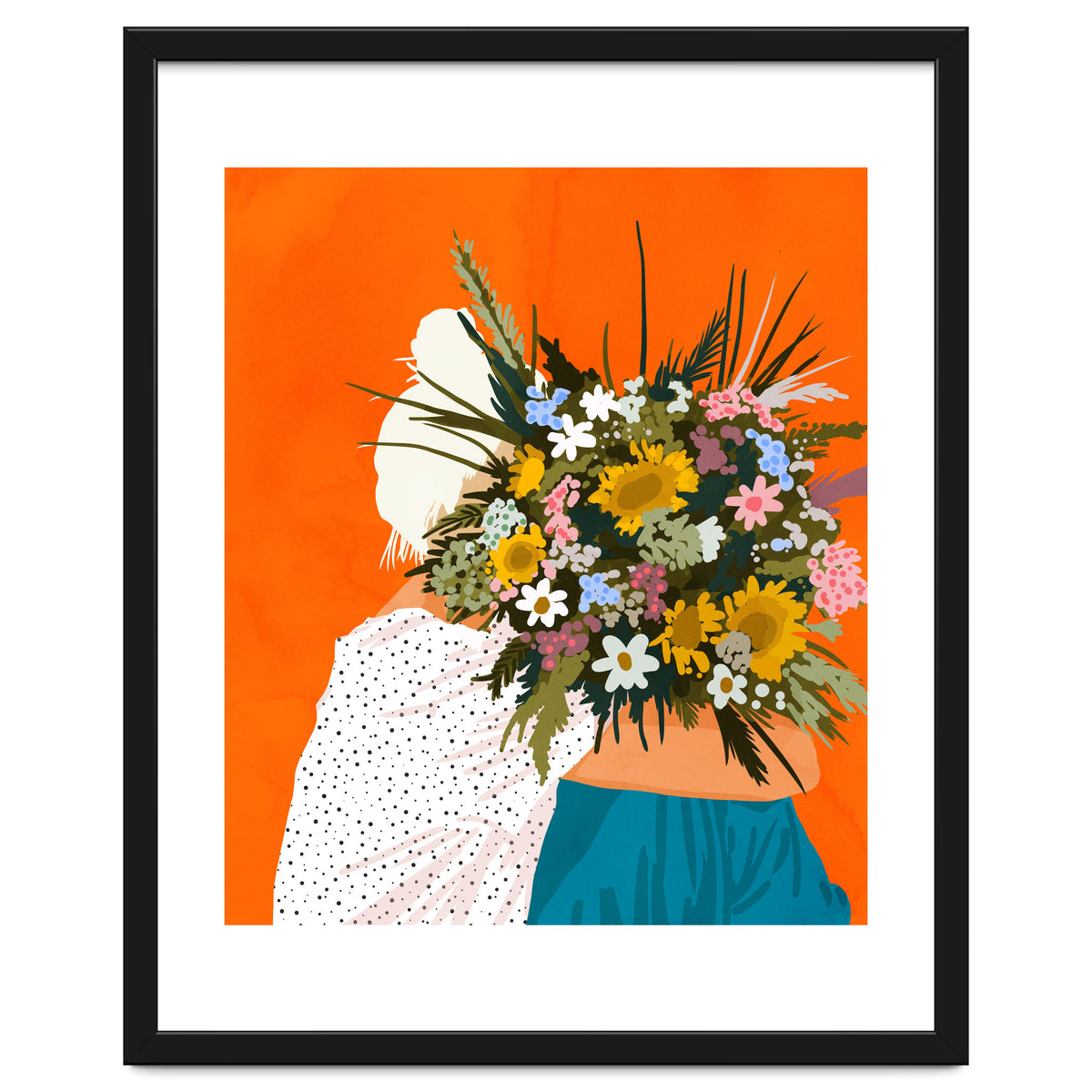 Happiness Is To Hold Flowers In Both Hands