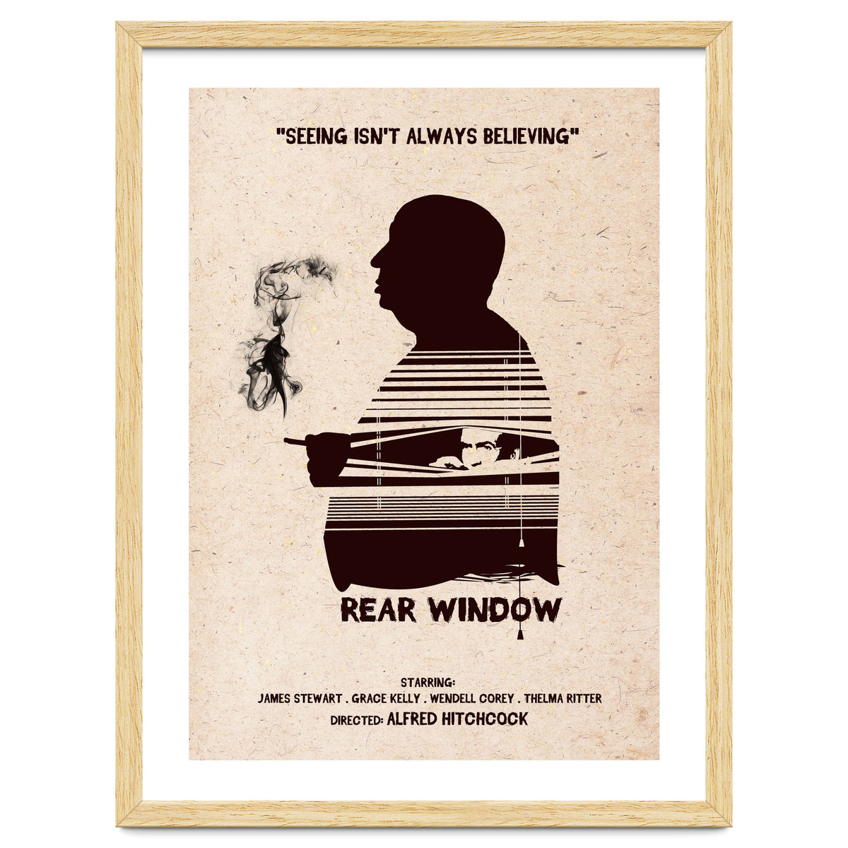 Hitchcock Rear Window movie poster