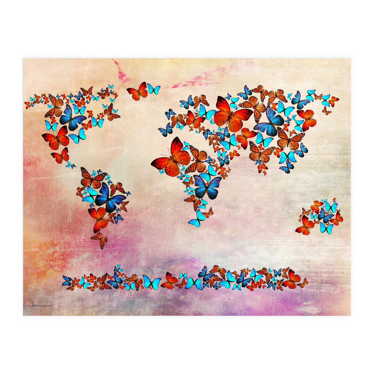 Map Of The World  4 (Print Only)