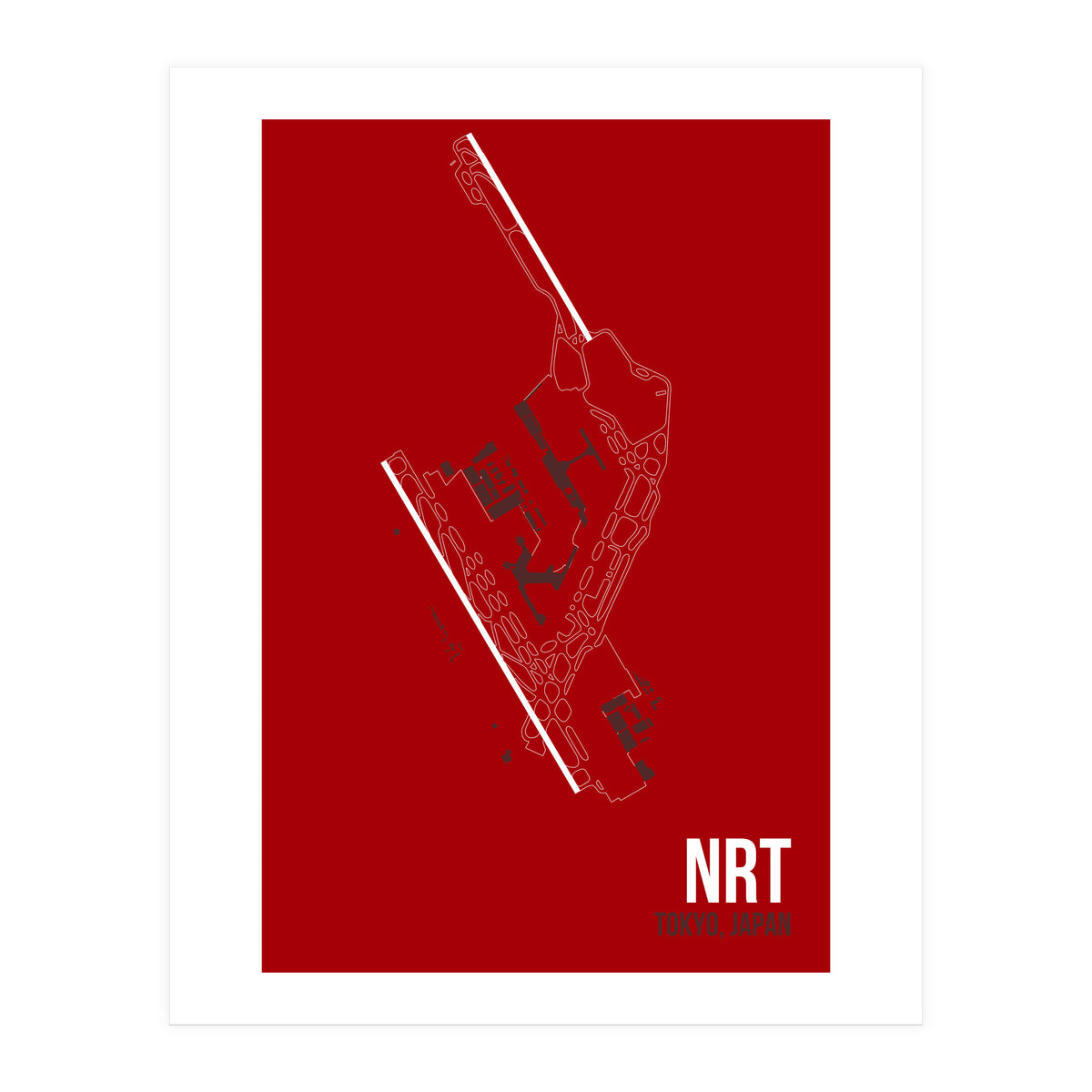 Tokyo Nrt Airport Layout (Print Only)