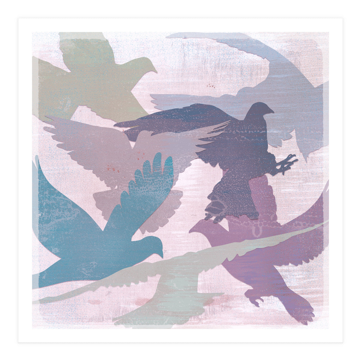 A bevy of doves (Print Only)