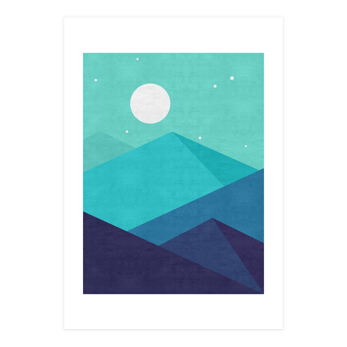 Moonlight mountains (Print Only)