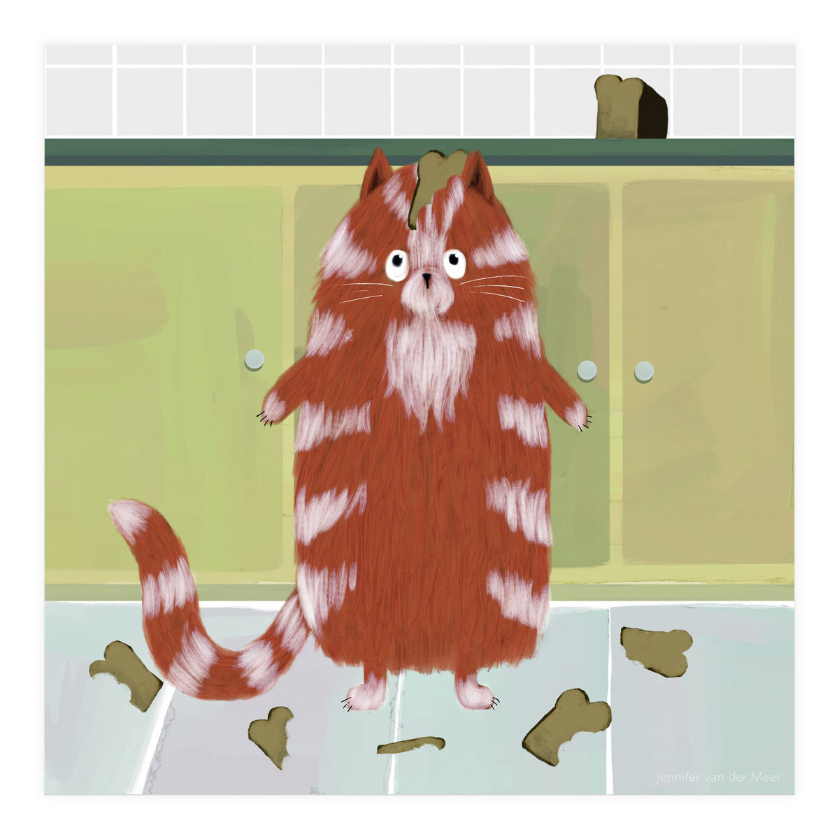 Cat 20: Me? No, I don't like bread! (Print Only)