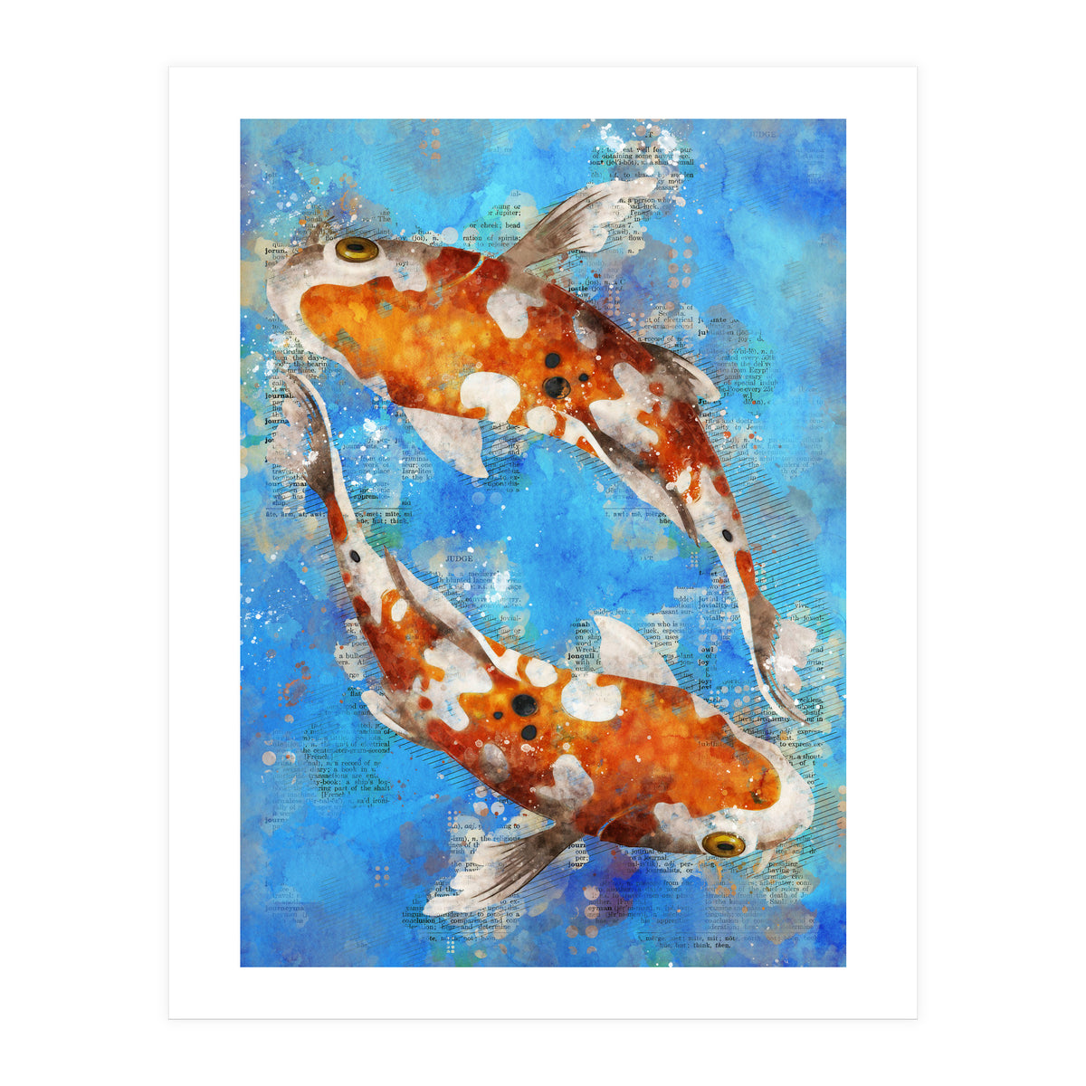 Koi Fishes (Print Only)