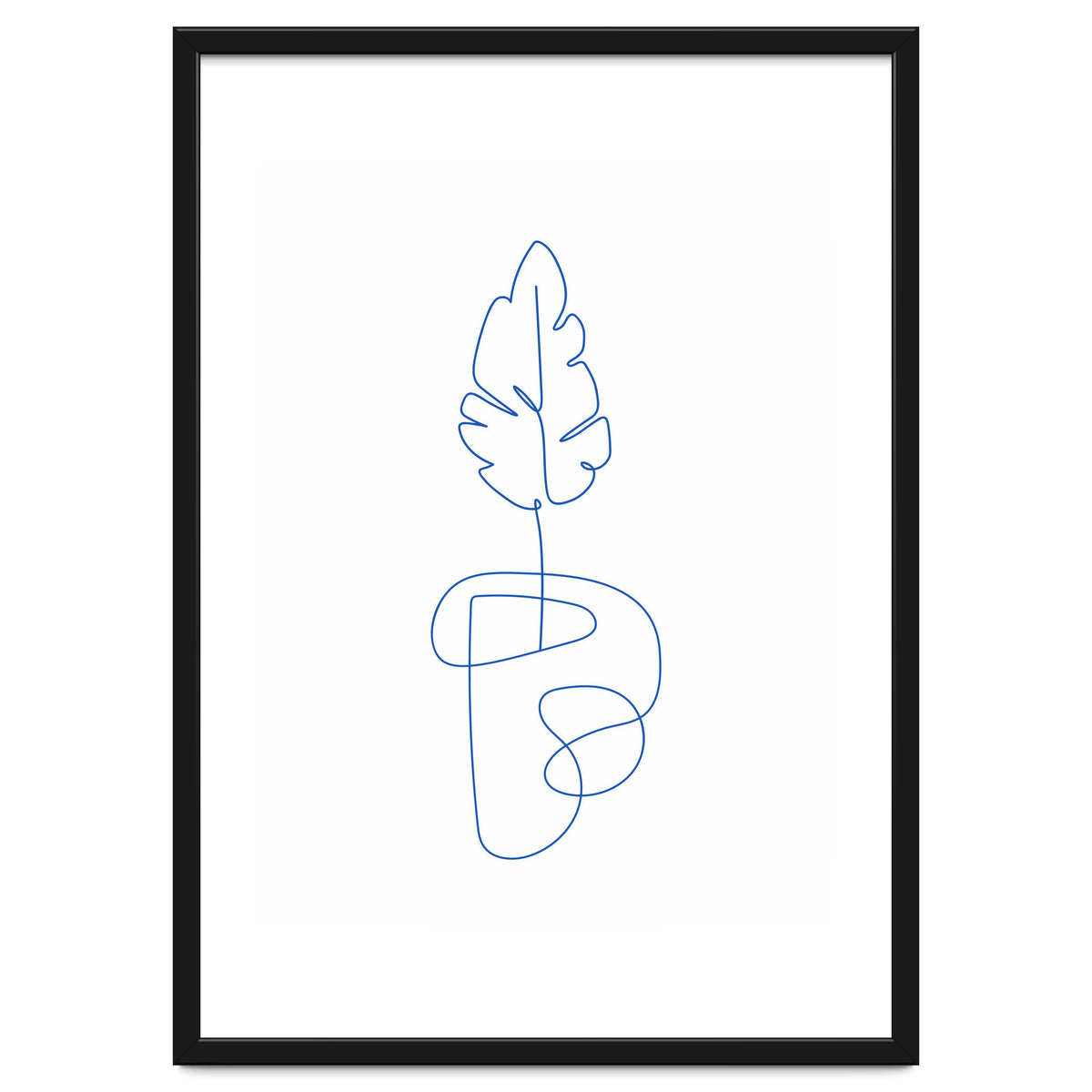 One Line Art Botanical