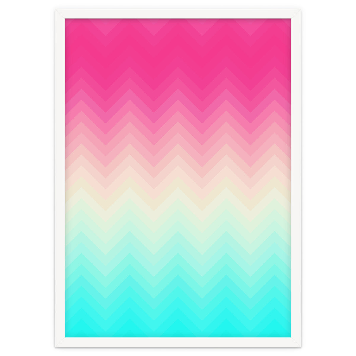 Chevron pink and blue
