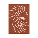 Botanical Palm Leaf Earthy Tones (Print Only) thumbnail