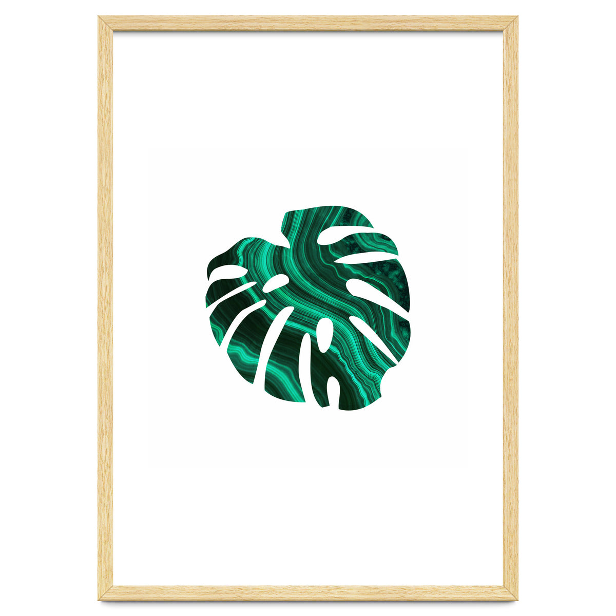 Green Marble Leaf I