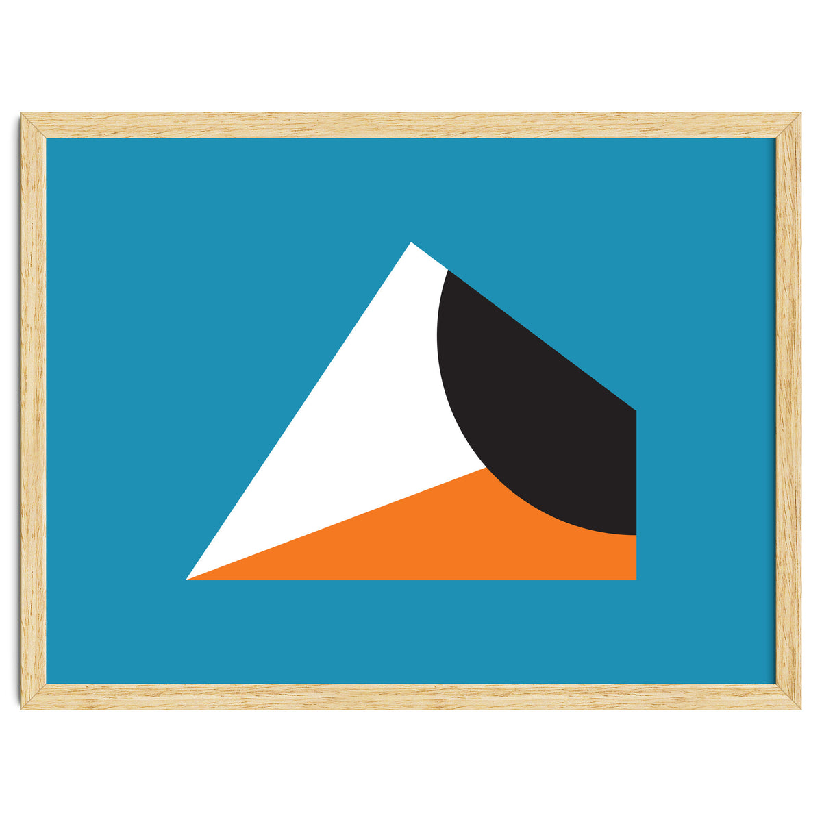 Geometric Shapes No. 16 - blue & orange